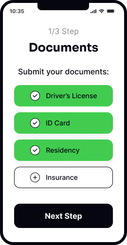 First phone screenshot